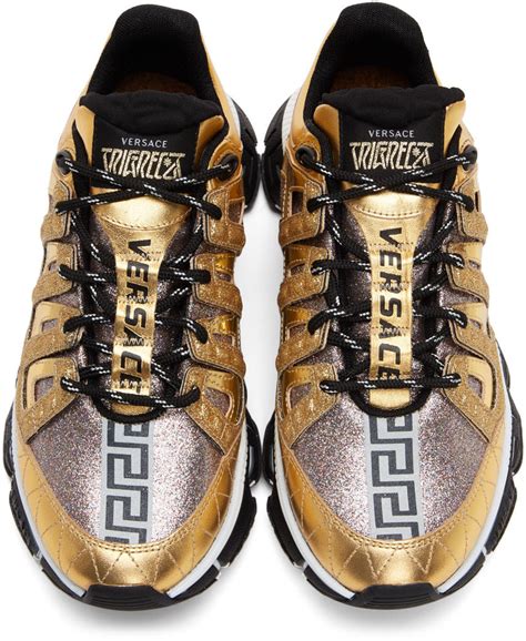 Versace Trigreca Leather Sneakers 